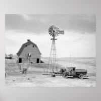 Ferme abandonnée, 1936. Photo ancienne