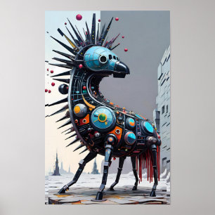 Poster Ferme animale mécanique
