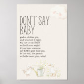 Poster Ferme Animaux Meadow Friends Baby shower Signal de (Devant)