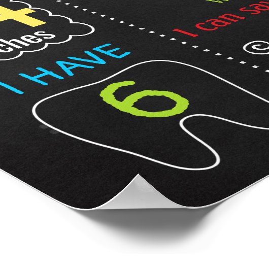 Poster Ferme Animaux Signal de fête d'anniversaire (Coin)