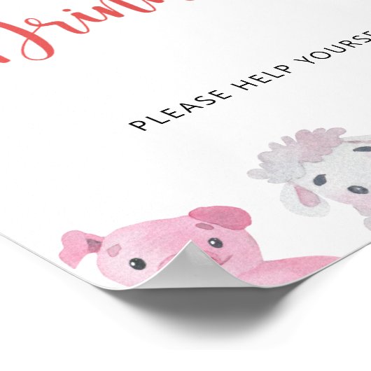 Poster Ferme - Boissons (Coin)