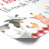 Poster Ferme Carte de verdure & Cadeaux Symbole d'anniver (Coin)