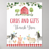 Poster Ferme Carte de verdure & Cadeaux Symbole d'anniver (Devant)