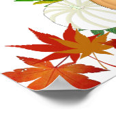 Poster Ferme Citrouille frais Patch Automne Harvest Farmh (Coin)