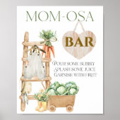 Poster Ferme cultivée localement Baby shower rustique Mom (Devant)