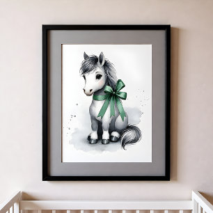 Poster Ferme d'animaux de pépinière Touch of Color Cheval