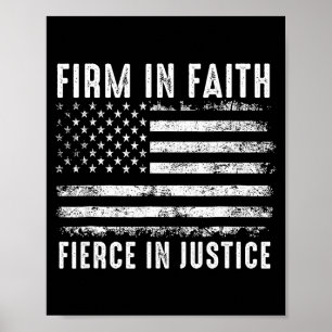 Poster Ferme dans la foi, féroce dans la justice