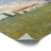 Poster Ferme dans une zone de blé | Vincent van Gogh (Coin)