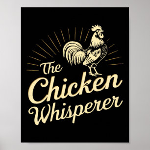Poster Ferme de Chuchoteur de Poulet Cadeaux Drôles Pour