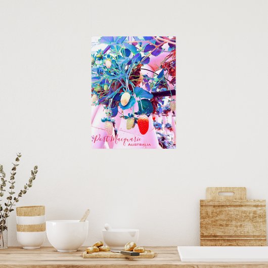 Poster Ferme de fraises Port Macquarie Australie (Cuisine)