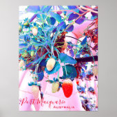 Poster Ferme de fraises Port Macquarie Australie (Devant)