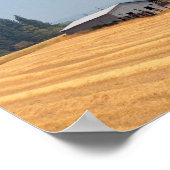 Poster Ferme de l'Oregon et champ de blé récolté (Coin)