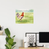 Poster Ferme de poulets (Bureau à domicile)
