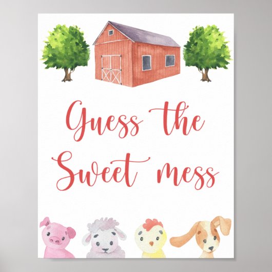 Poster Ferme \ Devinez le doux désordre (Devant)