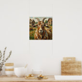 Poster Ferme d'impastos mignons Chèvre (Cuisine)