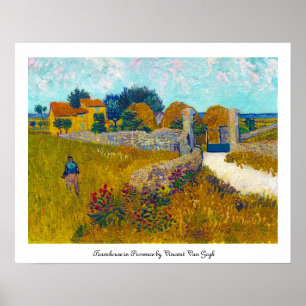 Poster Ferme en Provence par Vincent van Gogh