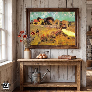 Poster Ferme en Provence par Vincent van Gogh
