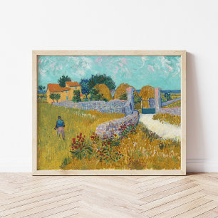 Poster Ferme en Provence Vincent Van Gogh