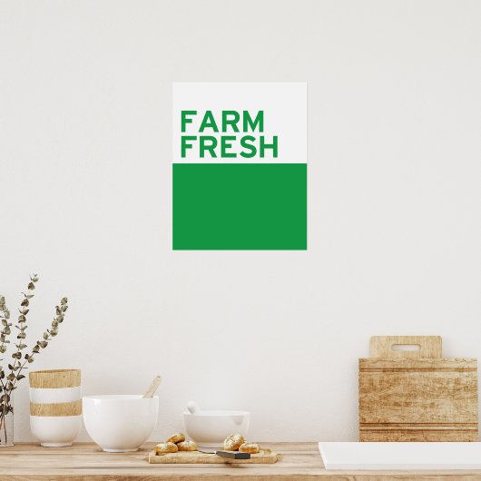 Poster Ferme fraîche (Cuisine)