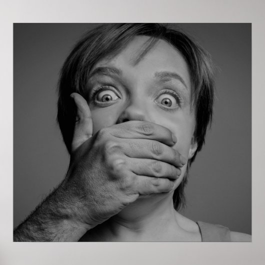 Poster ferme la bouche (Devant)