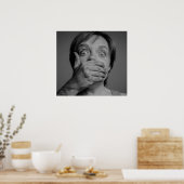 Poster ferme la bouche (Cuisine)