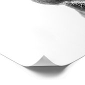 Poster Ferme Moderne Noir Blanc Maison de Campagne Rustiq (Coin)