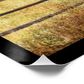 Poster Ferme rustique de campagne de l'Ouest Primitive Gr (Coin)