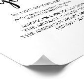 Poster Ferme rustique, Noir, Don Mariage, Contribution (Coin)