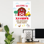 Poster Ferme signe de fête, Ferme signe de bienvenue (Bureau à domicile)