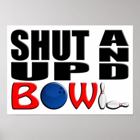 POSTER FERME-TOI ET BOWL (Devant)