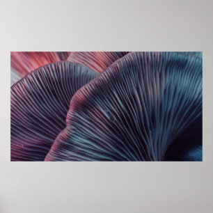 Poster Fermer beau bouquet de champignons couleur lumière