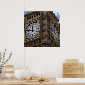 Poster Fermer Big Ben Horloge Tower Londres (Cuisine)