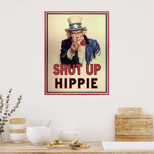 Poster Fermer Hippie (Cuisine)