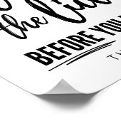 Poster Fermer la carte avant de vider (Coin)