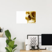 Poster Fermer la vue frontale du cerveau à l'intérieur du (Bureau à domicile)