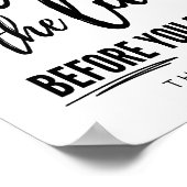 Poster Fermer le couvercle avant le vidage, réduire le Pl (Coin)