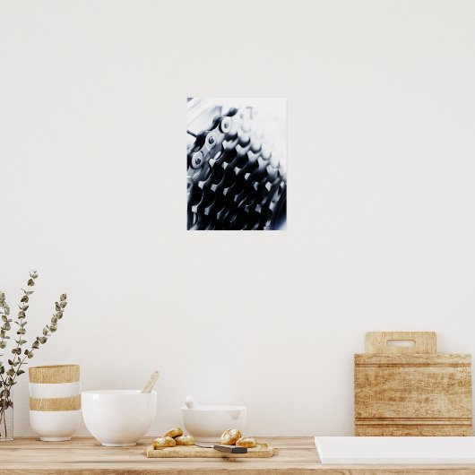 Poster Fermer les engrenages de bicyclettes (Cuisine)