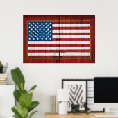 Poster Fermes | American Flag Barn Mural (Bureau à domicile)