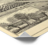 Poster Fermes du comté de Saunders, Nebraska (Coin)