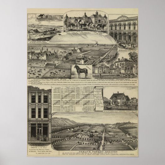 Poster Fermes du Kansas (Devant)