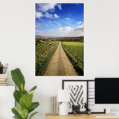 Poster Fermes | Français Camptryside Dirt Road (Bureau à domicile)