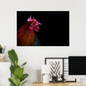 Poster Fermes | Tête de coq (Bureau à domicile)