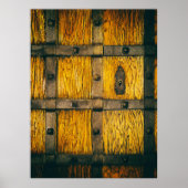 Poster Fermeture de la porte médiévale du château. (Devant)