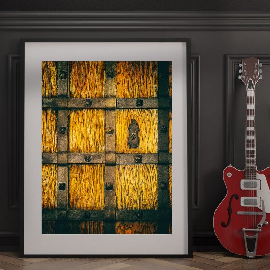 Poster Fermeture de la porte médiévale du château.