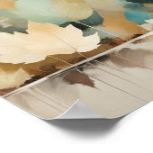 Poster Fermeture des feuilles Calme Tranquille saison nat (Coin)