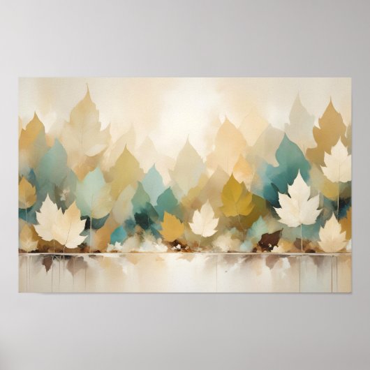 Poster Fermeture des feuilles Calme Tranquille saison nat (Devant)