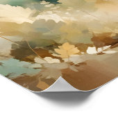 Poster Fermeture des feuilles Calme Tranquille saison nat (Coin)