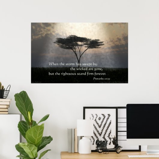 Poster Fermeture du socle juste (Bureau à domicile)