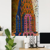 Poster Fermeture supérieure du bâtiment Chrysler #1 (Bureau à domicile)