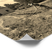 Poster Fermier vintage Séphia Photographie (Coin)